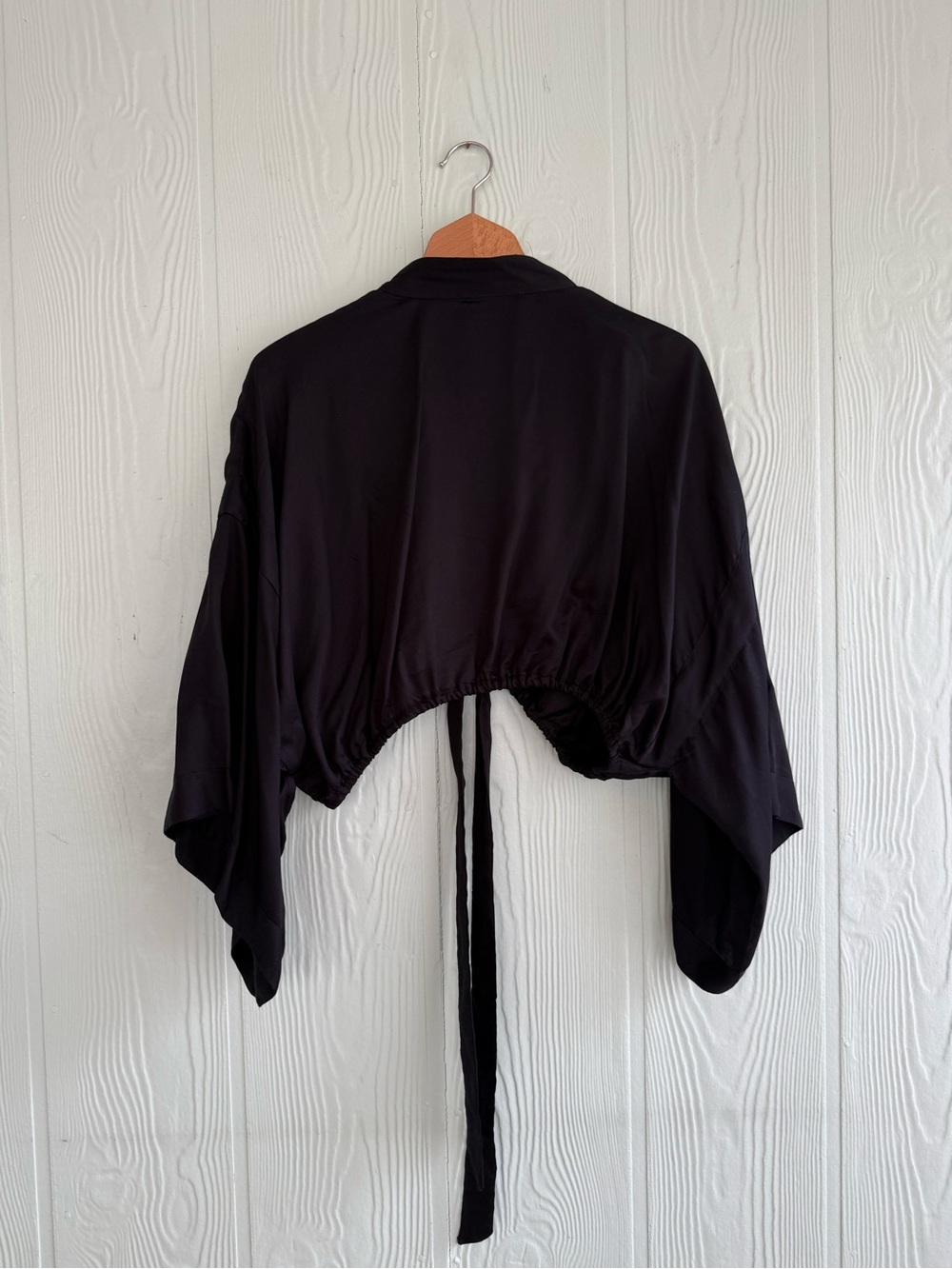 By Anthropologie Embellished Tie-Front Top, One Size - Picture 14 of 16